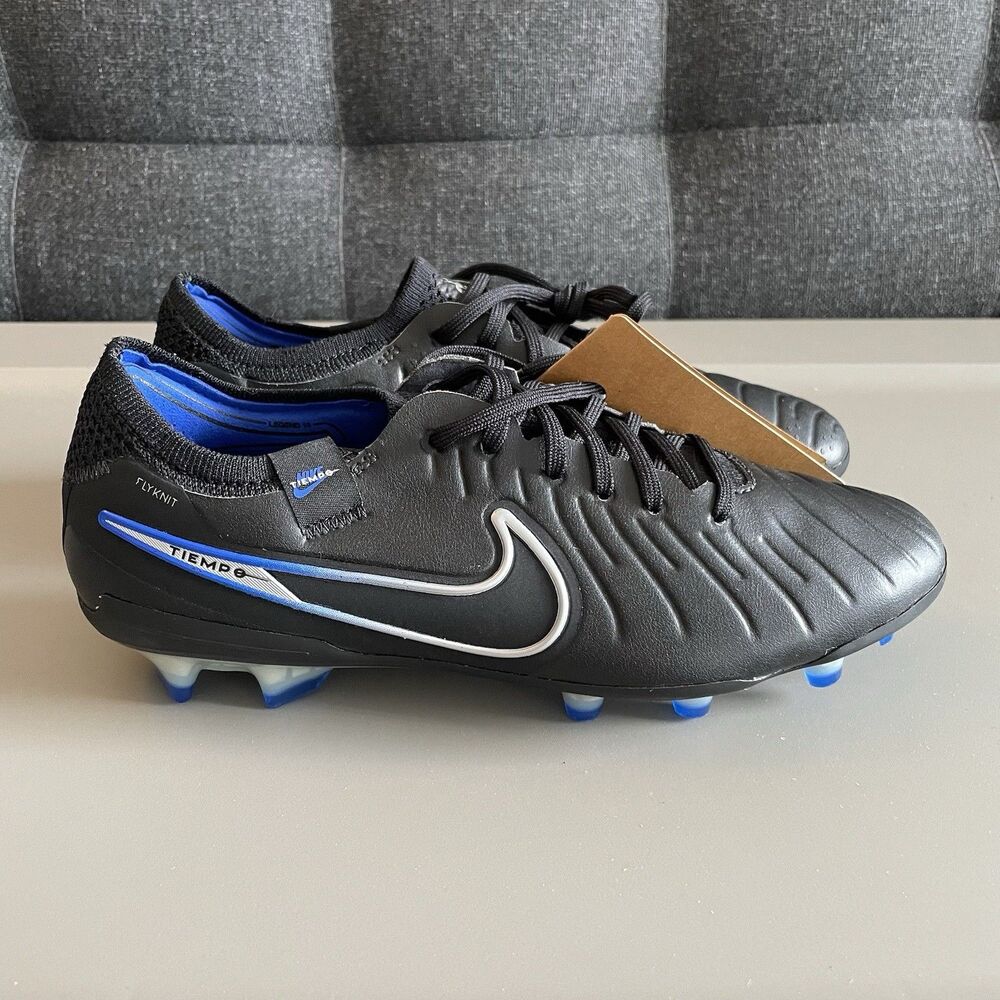 Nike Tiempo Legend 10 Elite Fg Black-Blue Mens
